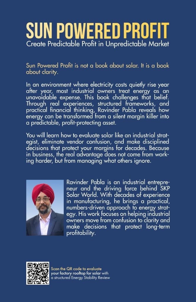 Sun Powered Profit back cover