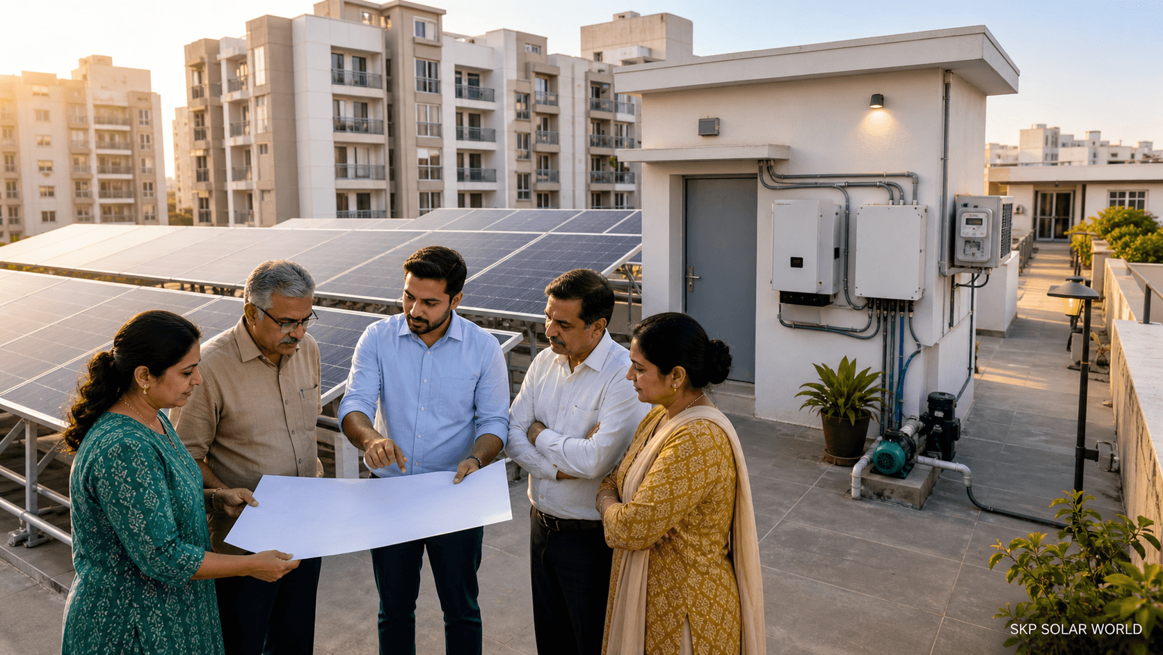 Solar for Apartments and Housing Societies in India: Making Shared Rooftops Work for Every Resident